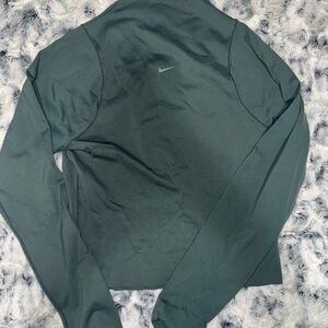 Nike Deep Green Long Sleeve Performance Top